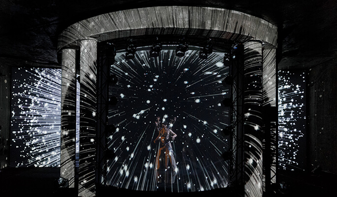 Необычные проекции как часть развлекательной программы на свадьбе