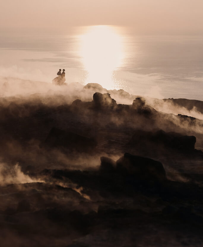 самые интересные свадьбыв Европе - фотосесия на итальянских вулканах