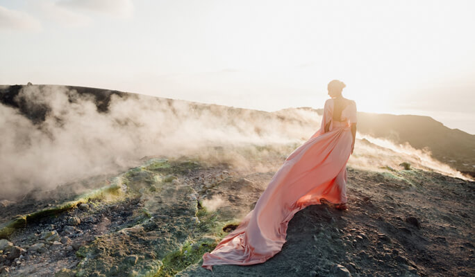 самые интересные места для свадьбы в Европе - итальянские вулканы